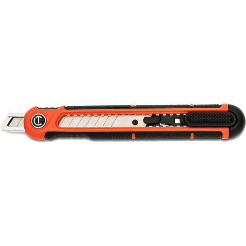 9mm Snap Off Blade Retractable Knife, Steel, Plastic Handle Nuna Depot Inc.