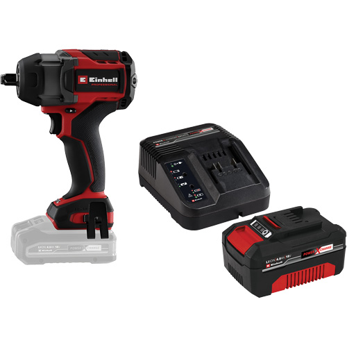 Professional Cordless Impact Wrench with 4Ah PXC Battery & Charger Starter Kit, 18 V, 1/2" Socket Nuna Depot Inc.