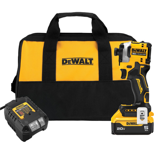 ATOMIC Brushless Cordless 3-Speed Impact Driver Kit, 1/4", 1825 in-lbs Max. Torque, 20 V, Lithium-Ion Nuna Depot Inc.