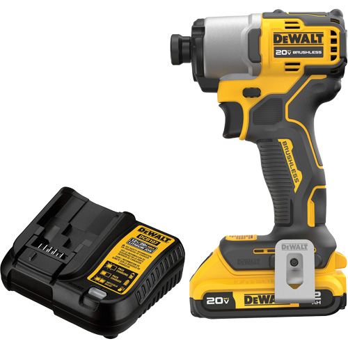 Ensemble de tournevis &agrave; chocs sans fil et sans balai, 1/4", 1700 lb-po Couple max., 20 V, Lithium-ion Nuna Depot Inc.