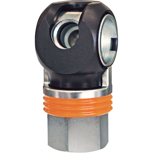 Raccord industriel rapide TOPQUIK SC, Acier nickel&eacute;, 1/2", NPT femelle, 359 PSI Nuna Depot Inc.