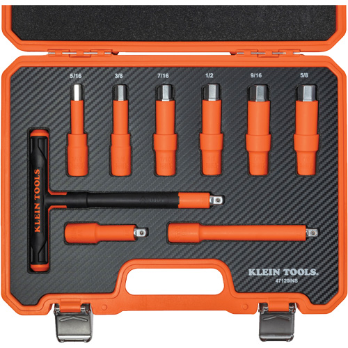 Insulated T-Handle & Hex Bit Set with Case, 1000 V, 9 Pcs Nuna Depot Inc.