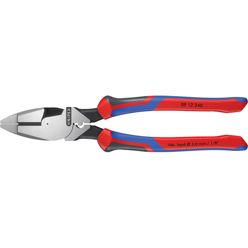 Pince pour monteurs de lignes &agrave; levier d&eacute;multipli&eacute;, type Nouvelle-Angleterre avec tire-fil, sertisseur et poign&eacute;e KNIPEXTEND Nuna Depot Inc.