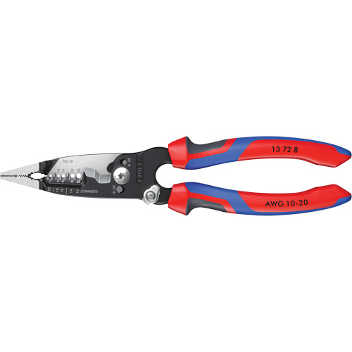 Pince &agrave; d&eacute;nuder forg&eacute;e avec poign&eacute;e KNIPEXTEND, 8" lo, 10 - 20 AWG Nuna Depot Inc.