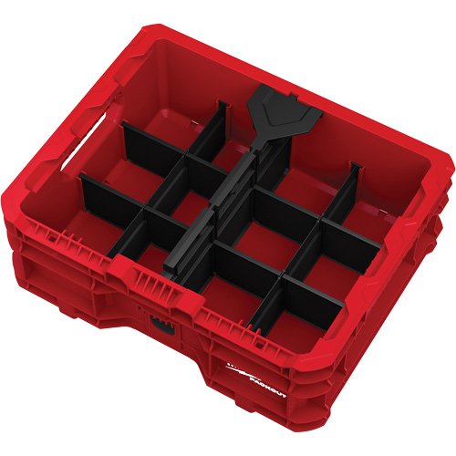 Bac &agrave; profil bas PACKOUT, 15" x 18-5/8" x 6-5/8", Noir/Rouge Nuna Depot Inc.