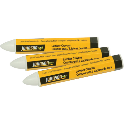 Lumber Crayons - 3-Pack, White, Marker Nuna Depot Inc.