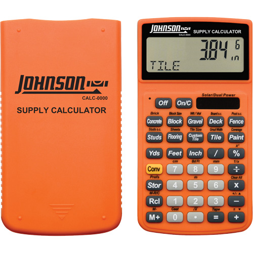 High-Visibility Orange Supply Calculator with Rugged Case Nuna Depot Inc.