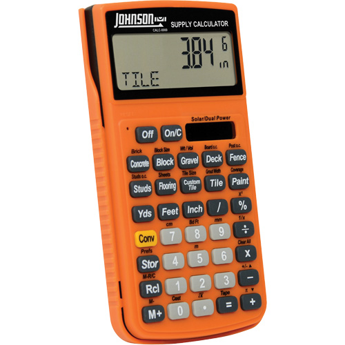 High-Visibility Orange Supply Calculator with Rugged Case Nuna Depot Inc.