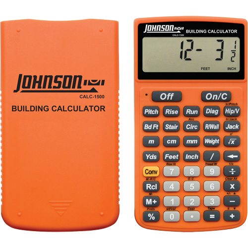 High-Visibility Orange Building Calculator with Rugged Case Nuna Depot Inc.