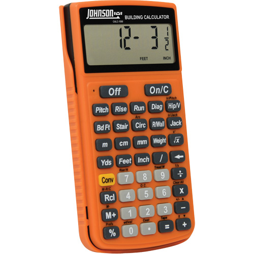 High-Visibility Orange Building Calculator with Rugged Case Nuna Depot Inc.