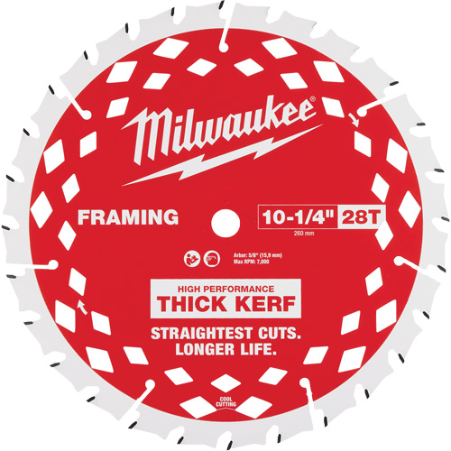 Thick Kerf Framing Circular Saw Blade, 10-1/4", 28 Teeth, Wood Use Nuna Depot Inc.