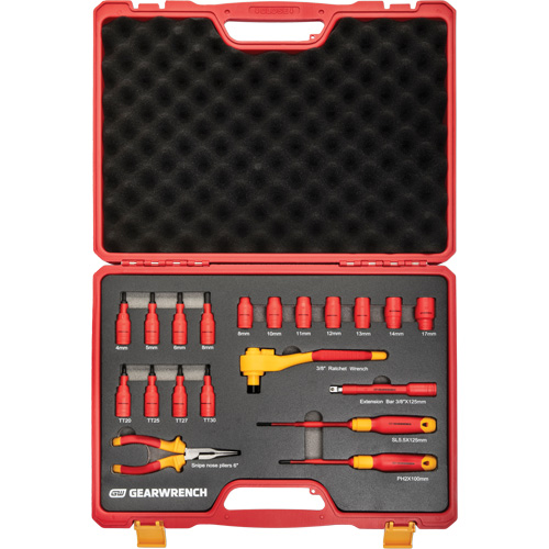 3/8" Drive VDE Insulated Tool Set, 1000 V, 20 Pcs Nuna Depot Inc.
