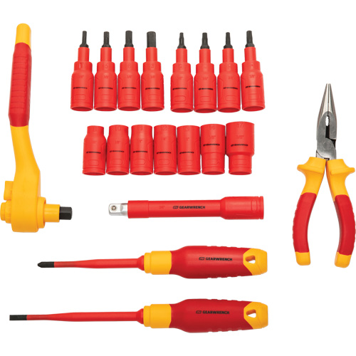 3/8" Drive VDE Insulated Tool Set, 1000 V, 20 Pcs Nuna Depot Inc.