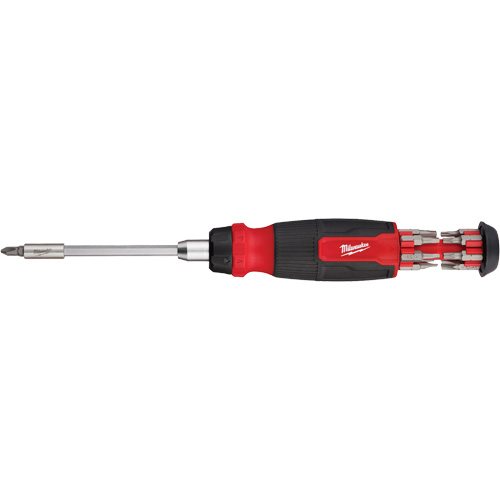 Tournevis &agrave; cliquet 14-en-1 &agrave; embouts multiples avec porte-embout de 1/4", 10-11/100" lo, Prise Coussin&eacute;e Nuna Depot Inc.