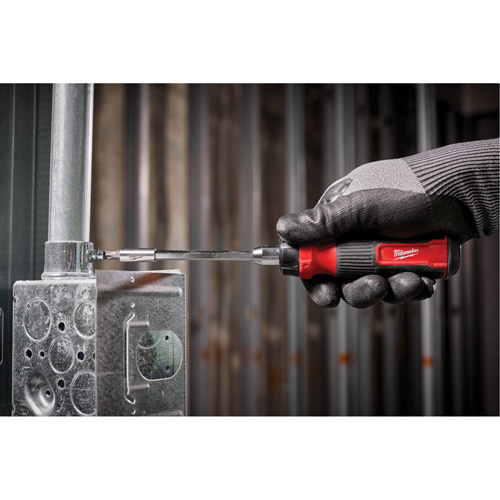 Tournevis &agrave; cliquet 14-en-1 &agrave; embouts multiples avec porte-embout de 1/4", 10-11/100" lo, Prise Coussin&eacute;e Nuna Depot Inc.