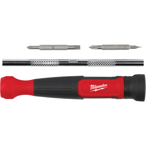 4-in-1 Precision 1/4" Drive Multi-Bit Screwdriver, 5-3/4" L, Cushion Grip Handle Nuna Depot Inc.