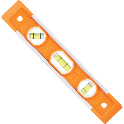 Niveau torpille, 9" lo, Plastique, 3 fioles, Magn&eacute;tique Nuna Depot Inc.