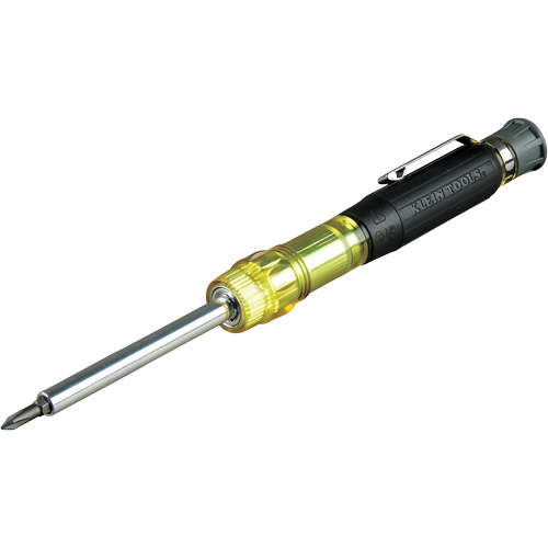 4-in-1 Multi-Bit Electronics Pocket Screwdriver, 6-5/8" L, Cushion Grip Handle Nuna Depot Inc.