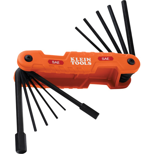 SAE Pro Folding Hex Key Set, 11 Pcs., Imperial Nuna Depot Inc.