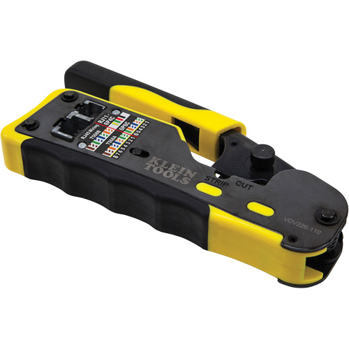 Ratcheting Ethernet Cable Crimper/Stripper/Cutter for Pass-Thru Connectors Nuna Depot Inc.