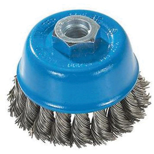 Brosse &agrave; fils nou&eacute;s torsad&eacute;s, 3" dia. x M10x1,25 arbre Nuna Depot Inc.