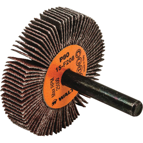 Disques &agrave; lamelles - Meules &agrave; lamelles Coolcut, Oxyde d'aluminium, Grain 80, 2" x 3/8" x 1/4" Nuna Depot Inc.