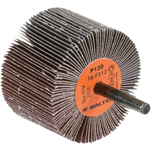 Flap Wheels-Coolcut Flap Wheels, Aluminum Oxide, 120 Grit, 2-1/2" x 1-1/2" x 1/4" Nuna Depot Inc.