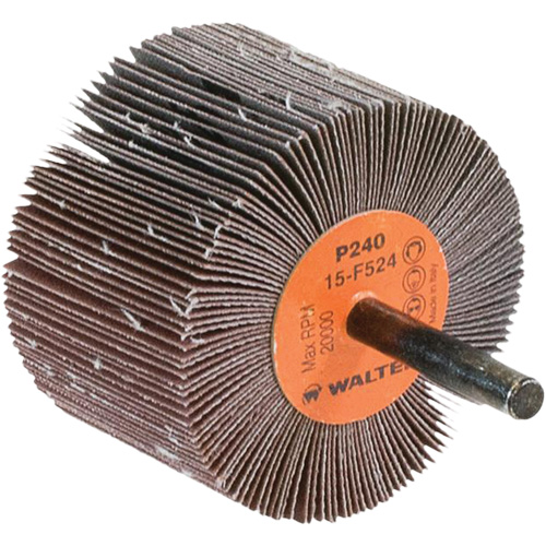 Flap Wheels-Coolcut Flap Wheels, Aluminum Oxide, 240 Grit, 2-1/2" x 1-1/2" x 1/4" Nuna Depot Inc.