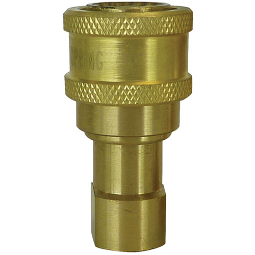 Hydraulic Quick Coupler - Brass Manual Coupler, Brass/Stainless Steel Nuna Depot Inc.