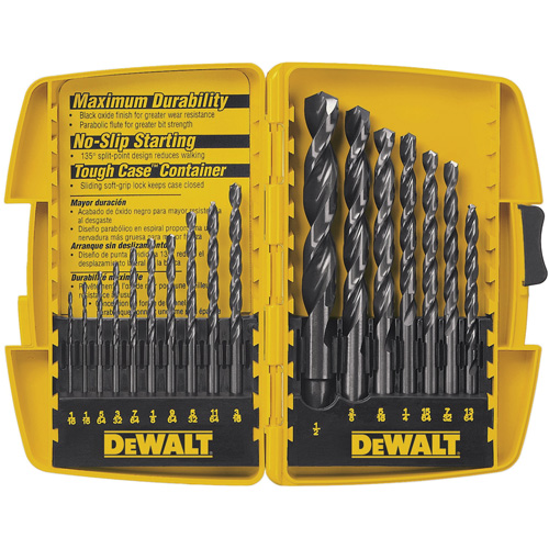 Jobber Drill Bit Set, 17 Pieces, High Speed Steel Nuna Depot Inc.