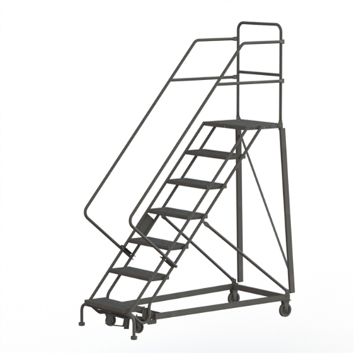 Heavy Duty Safety Slope Ladder, 7 Steps, Serrated, 50° Incline, 70" High Nuna Depot Inc.