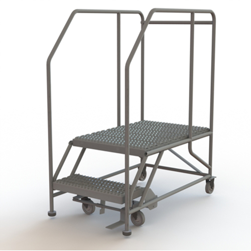 Plateforme de travail mobile, Acier, 2 Marches, 20" ha, 35" p, 24" Marche, Stri&eacute; Nuna Depot Inc.