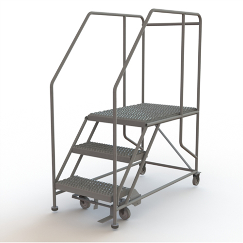 Plateforme de travail mobile, Acier, 3 Marches, 30" ha, 35" p, 24" Marche, Stri&eacute; Nuna Depot Inc.