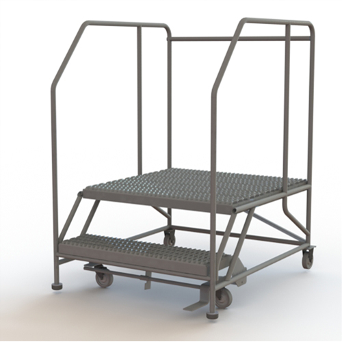 Plateforme de travail mobile, Acier, 2 Marches, 20" ha, 36" p, 36" Marche, Stri&eacute; Nuna Depot Inc.