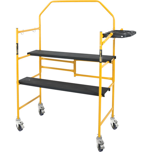 nsemble d'&eacute;chafaudage &agrave; montant de s&eacute;curit&eacute; & tablette pour outils de 4' Jobsite Series, Cadre Acier, 49-1/2" p x 57-3/4" h Nuna Depot Inc.