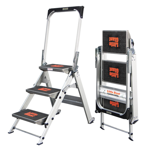 Safety Stepladder with Bar & Tray, 2.2', Aluminum, 300 lbs. Capacity, Type 1A Nuna Depot Inc.