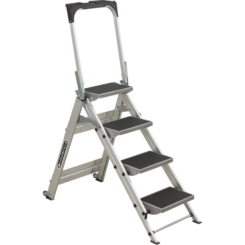 &eacute;chelle escabeau avec roues pivotantes, 4 marches, 44,25" x 22,13" x Hauteur 59" Nuna Depot Inc.