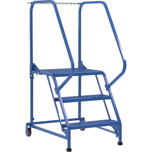 Maintenance Ladder, 3 Steps, 23-9/16" Step Width, 30" Platform Height, Steel Nuna Depot Inc.