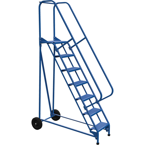 Roll-A-Fold Ladder, 7 Steps, Perforated, 70" High Nuna Depot Inc.