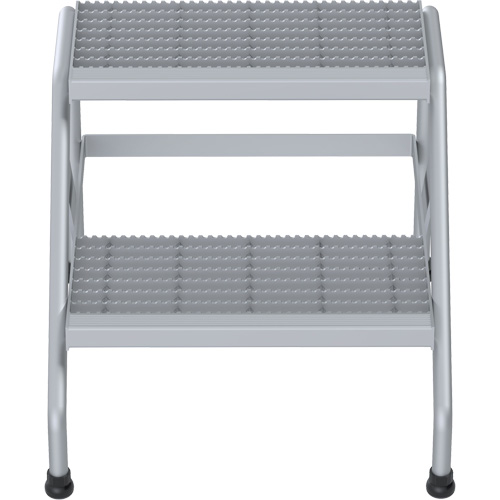 Escabeau en aluminium, 2 marche(s), 22-13/16" la x 24-9/16" lo x 20" h, Capacit&eacute; 500 lb Nuna Depot Inc.