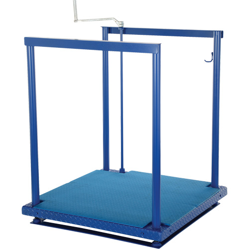 Plateforme de travail Posi-Crank ergonomique avec tapis anti-fatigue, 36" la x 72" pr, Capacit&eacute; de 500 lb, Enti&egrave;rement soud&eacute; Nuna Depot Inc.