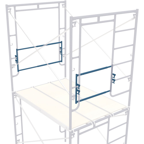 Adjustable End-Stop Scaffolding Guardrail, Guard Rail, 21" H Nuna Depot Inc.