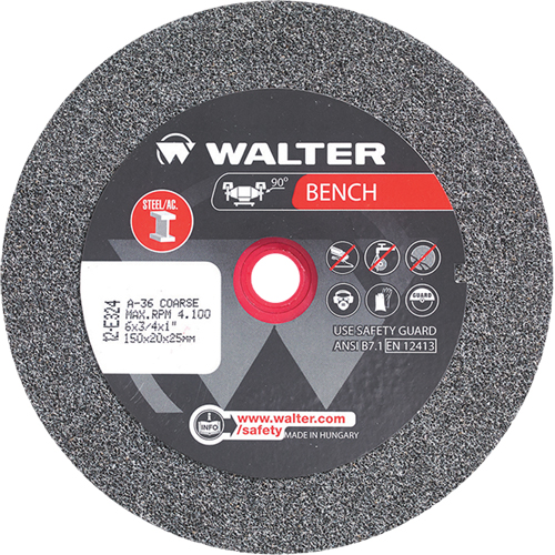 Bench Grinding Wheels, 6" x 3/4", 1" Arbor, 1 Nuna Depot Inc.