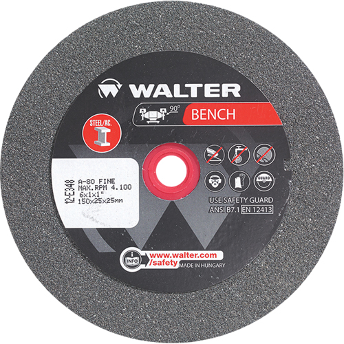 Bench Grinding Wheels, 6" x 1", 1" Arbor, 1 Nuna Depot Inc.