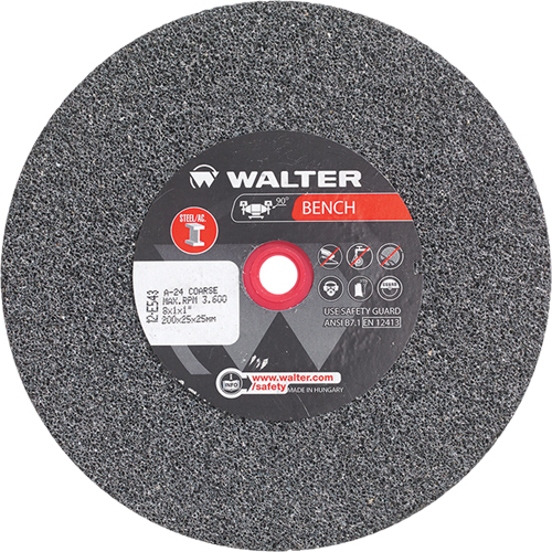 Bench Grinding Wheels, 8" x 1", 1" Arbor, 1 Nuna Depot Inc.