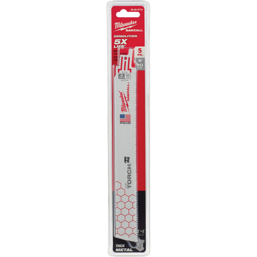 Lame The Torch Ice Hardened Sawzall, Bim&eacute;tal, 10 Dents par pouce, 9" lo x 1" la Nuna Depot Inc.