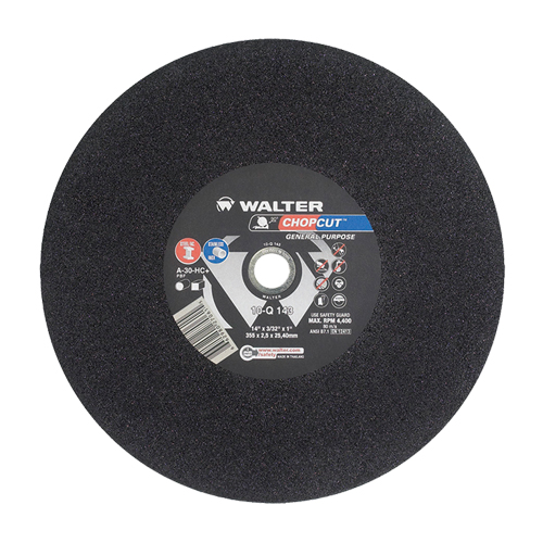 Meules &agrave; tronçonner Chopcut, 14" x 3/32", Arbre de 1", Type 1, Oxyde d'aluminium, 4400 Tr/min Nuna Depot Inc.