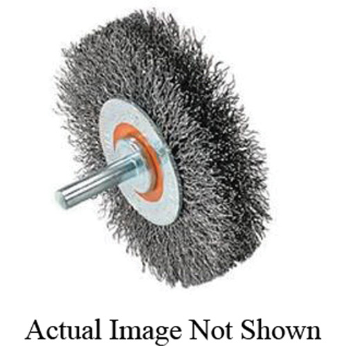 Mounted Crimped Wire Wheel, 3" Dia., 0.0118" Fill Nuna Depot Inc.