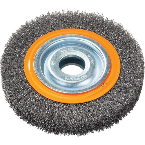 Brosses rotatives &agrave; fils torsad&eacute;s d'&eacute;tabli, 6" dia., Fils 0,0118", Arbre 1/2" - 1/4" Nuna Depot Inc.