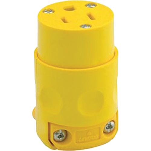 Commercial Grade Straight Blade Connector, 5-15R, Plastic Nuna Depot Inc.